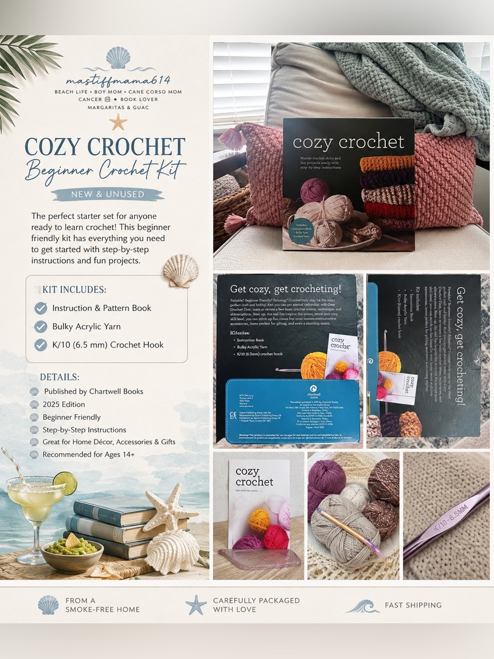 COZY CROCHET BEGINNER KIT – NEW